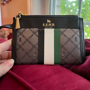 L.A.M.B. Leather Wristlet/Coin Purse